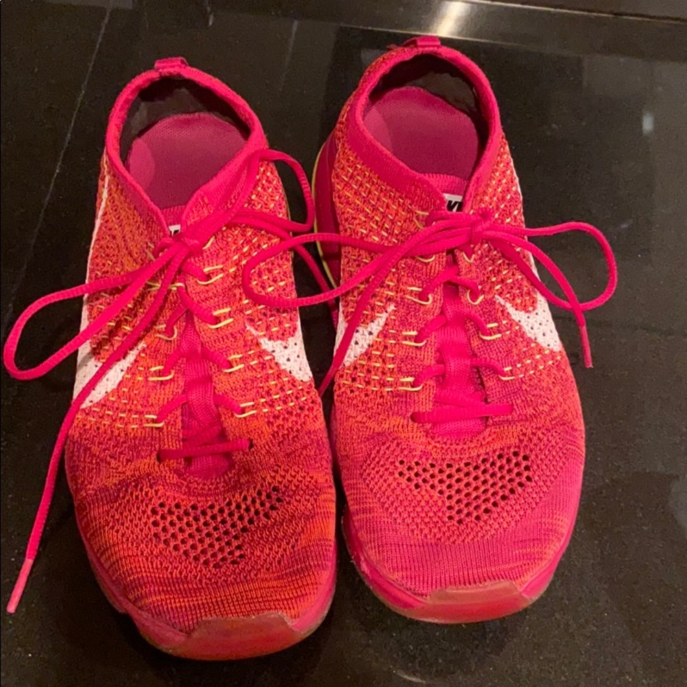 Pink Nike shoes